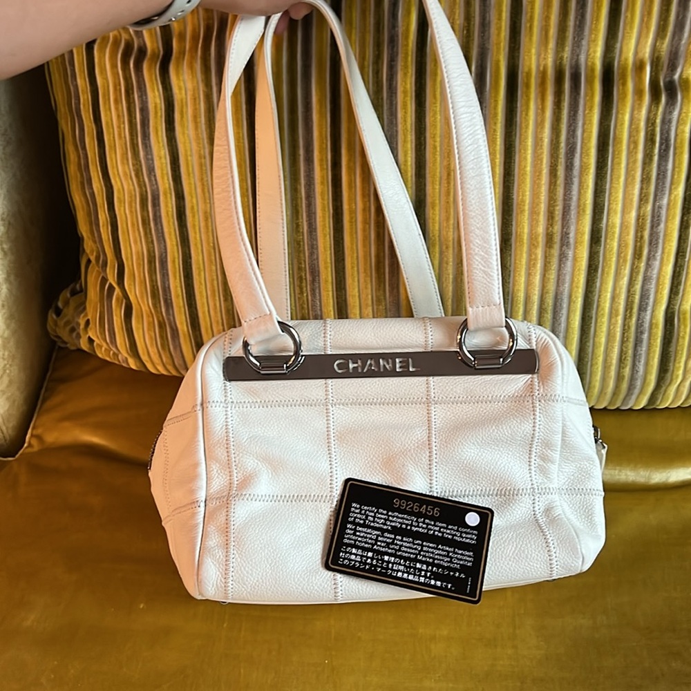 Chanel Logo Leather Bag